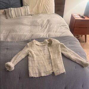 White Open-Front Jacket